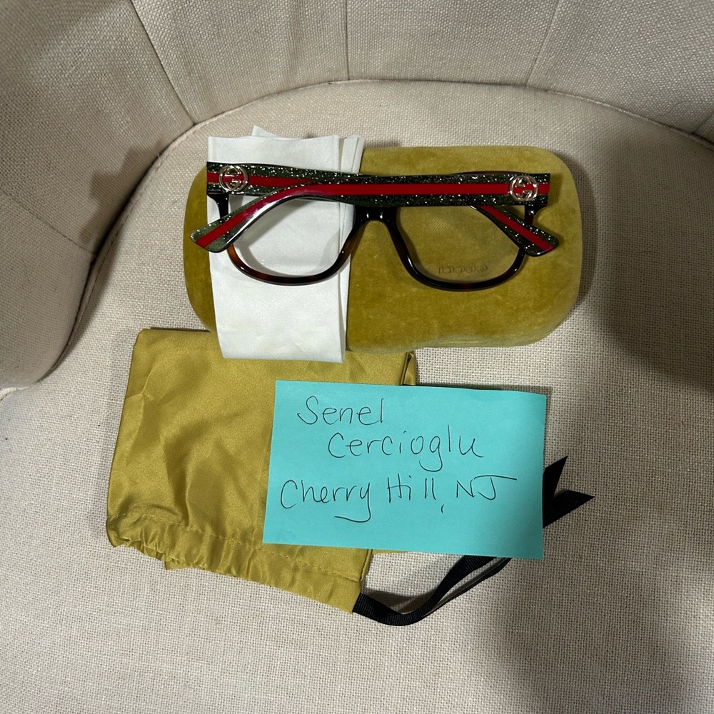Authentic Gucci Red and Black Women's Optical Glasses